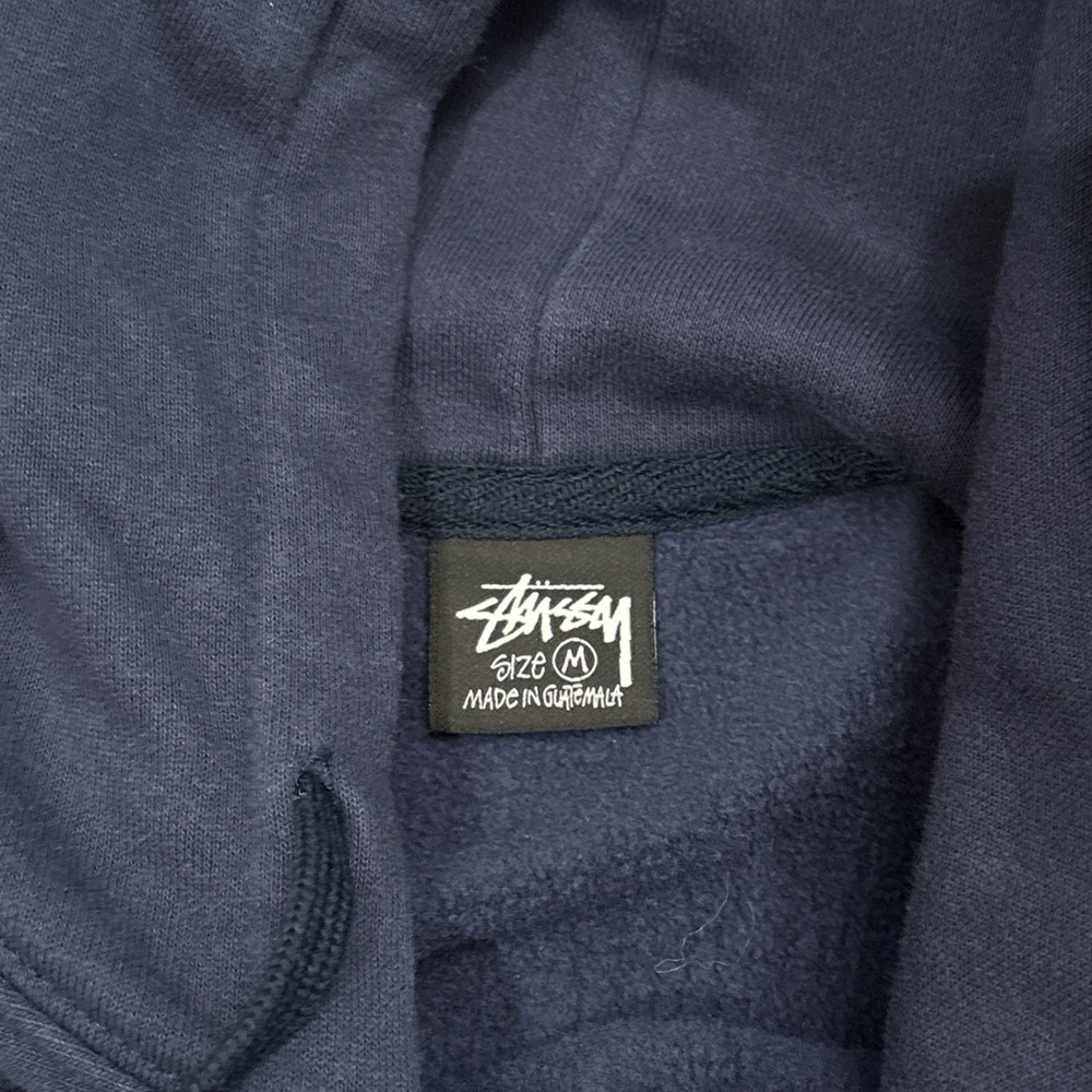 Stussy Men's Dark Blue Hoodie - Picture 3 of 3